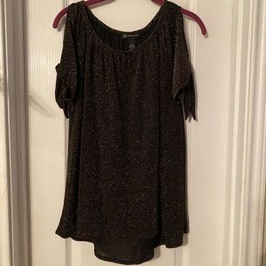 ❌SOLD❌Black Sparkly Blouse